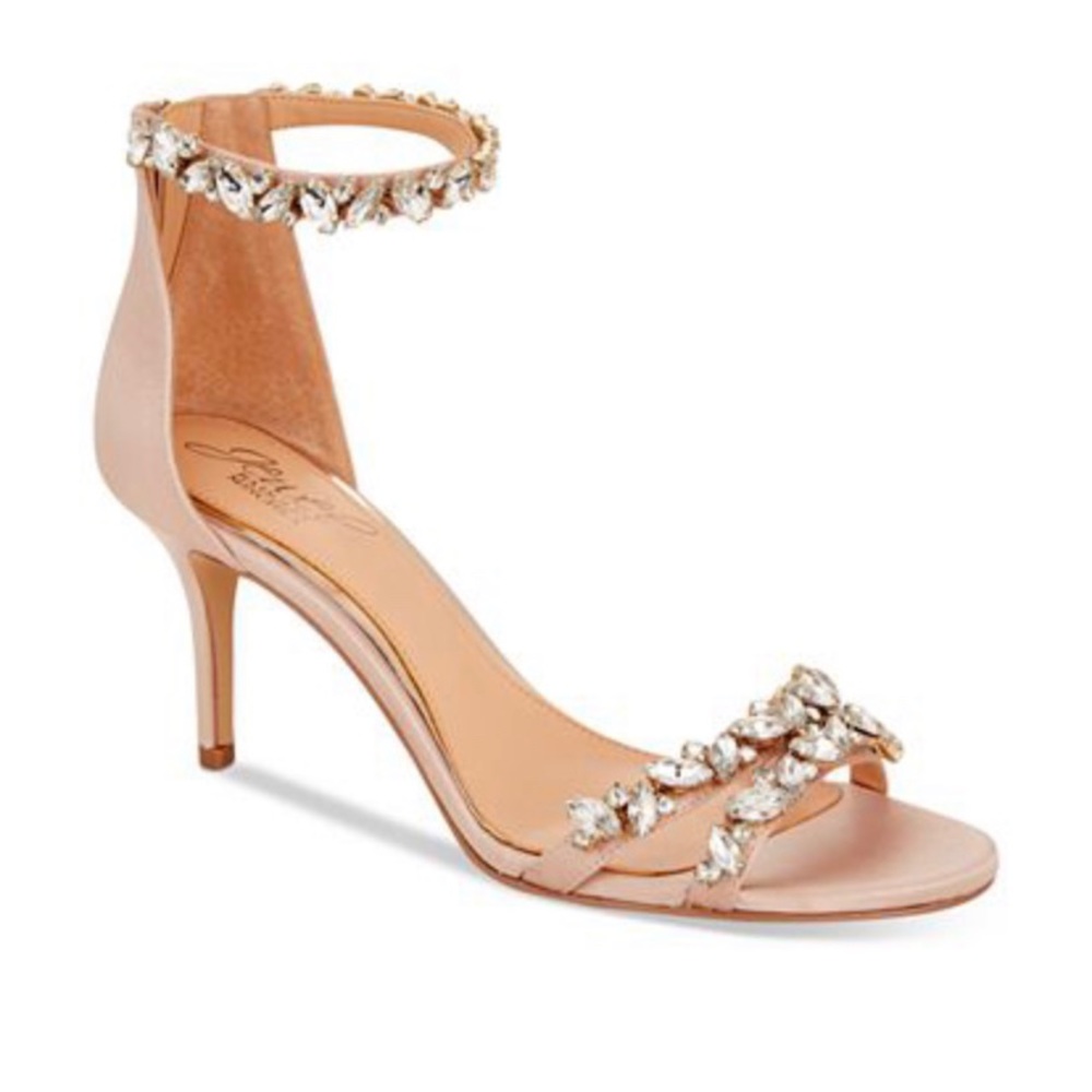 Badgley Mischka Jeweled Sandals size 8.9